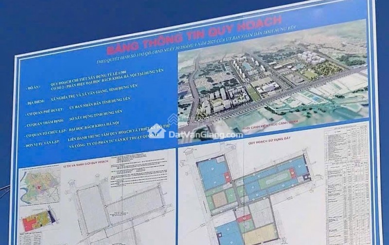 Bán đất Tân Tiến Văn Giang Hưng Yên! Lô góc 57m² mặt 6m cạnh Ecopark (500m ĐHBK CS2), đường 4,5m