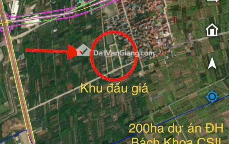 Đất đấu giá văn giang Lô Góc 96m2 Sở Đông Đối Diện ĐH Bách Khoa Cơ Sở 2 Giá Chỉ 8x Tỷ